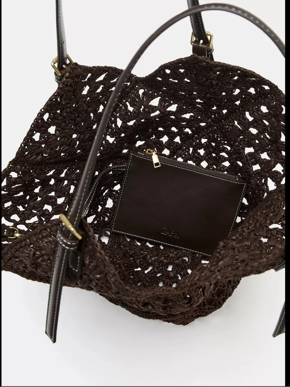 ZARA Woven Bag NWT - Picture 6 of 7